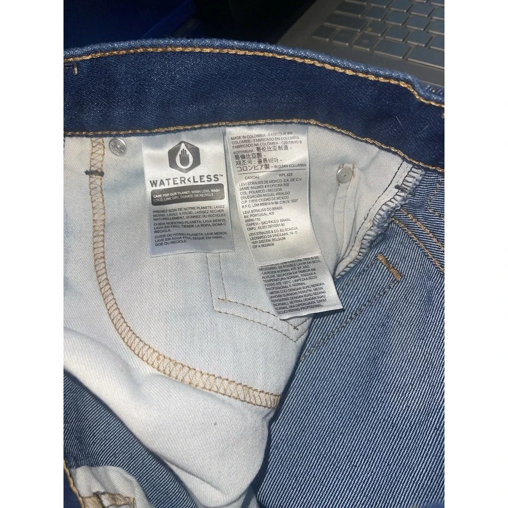 Levi's 517 Bootcut Mens Jeans 40x32 Blue Denim